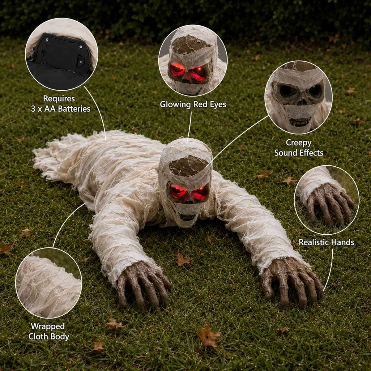 Crawling Animatronic Mummy