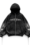 Shadow Tribal Zip Hoodie