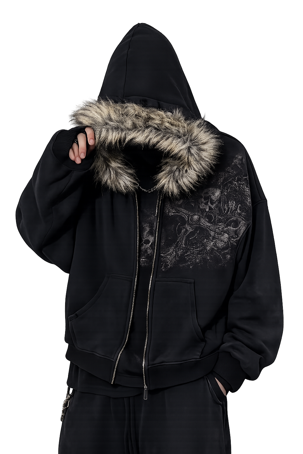 Eclipse Fur Hoodie