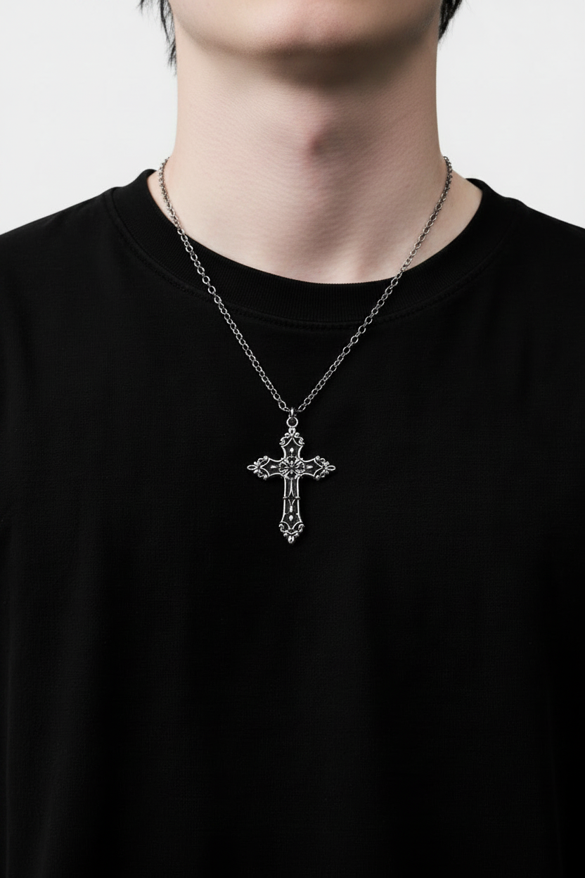 Shadow Cross Necklace